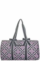 Quilted Duffle Bag-BLP2626/GY